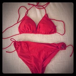Red String Bikini - Never Worn